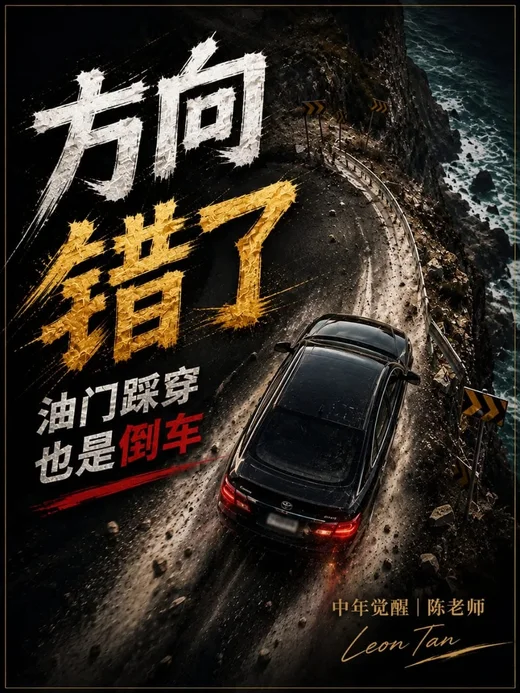 方向错了，油门踩穿也是倒车